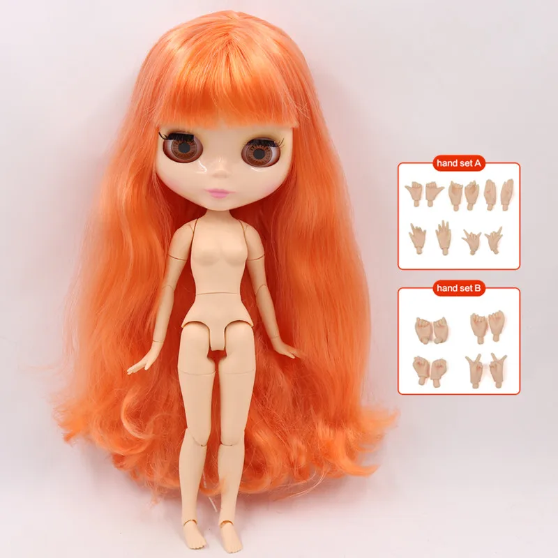 ICY Blyth кукла Обнаженная 1/6 шарнир тело 30 см игрушки BJD натуральный блестящий лицо с дополнительными руками AB DIY модные куклы подарок для девочки - Цвет: doll hand AB