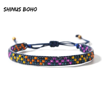 

Bohemian MIYUKI Bracelet Turkish Polygon Cuff Bracelet Rainbow Jewelry Women Pulseira Mujer Moda 2020 Handmade Handmade Loom