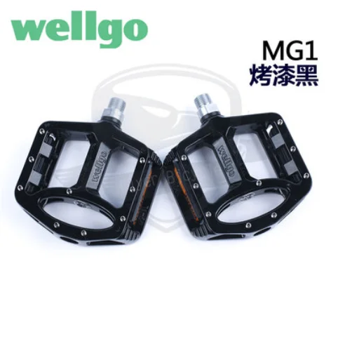 Wellgo велосипедные педали MG1 MG-1 магния Высокая прочность Горный BMX mtb велосипедные педали DH CX горные - Цвет: black