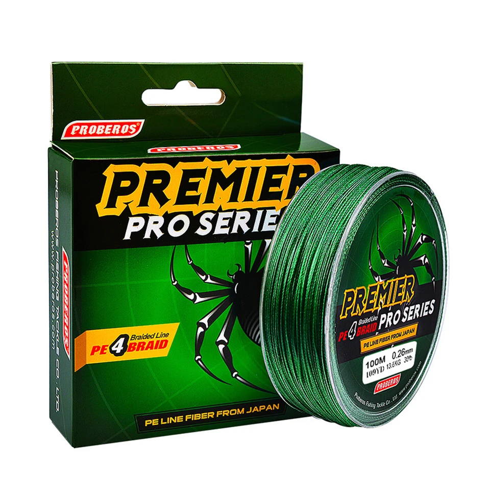

4 Strands 100M Super Strong Braided Wire Fishing Line 6-100LB 0.4-10.0 PE Material Multifilament Carp Fishing For Fish Rope Cord