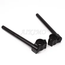 Универсальный для всех мотоциклов 7/" 22 мм черный алюминиевый руль зажим Ons 31 32 33 35 37 39 41 51 мм ручки