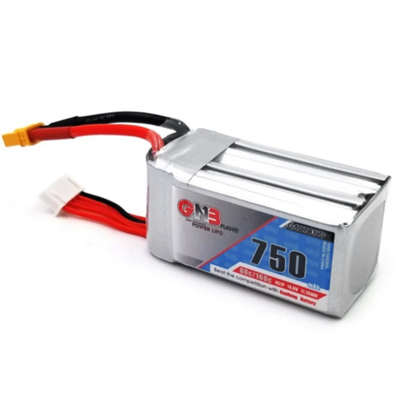 FFYY-GNB аккумулятор Gaoneng GNB 14,8 V 750MAh 80C 4S XT30 для радиоуправляемого дрона
