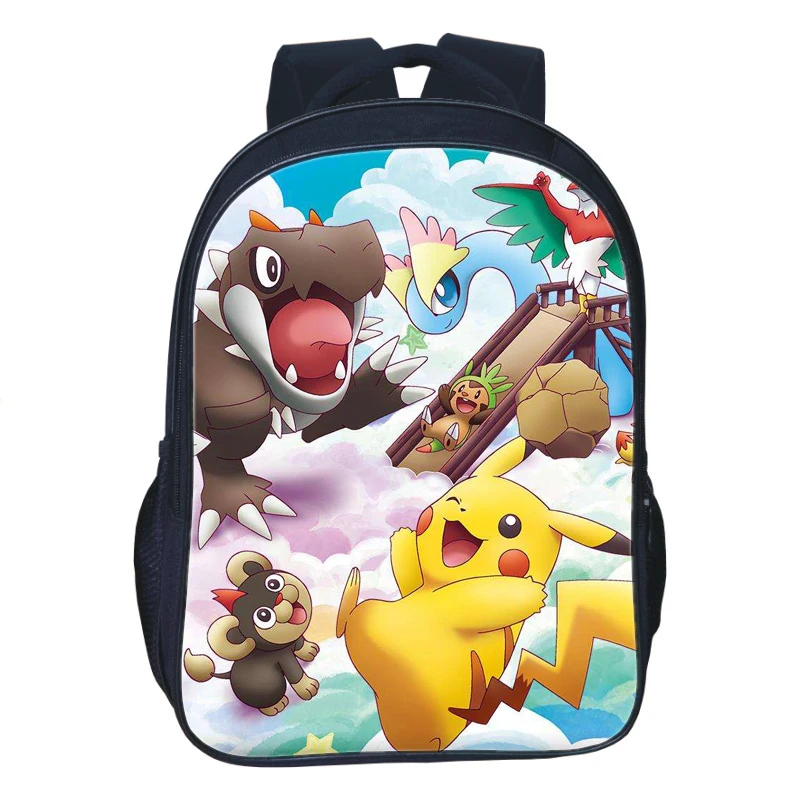 16 дюймов Pokemon Haunter Eevee Bulbasaur, школьная сумка для детей, рюкзак для мальчиков и девочек, детские школьные наборы, сумка-карандаш, школьная сумка для малышей - Цвет: 1pc 014