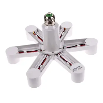 

1 To 7 e27 Lamp Holder E27 Socket Base LED Lamp Light Socket Base Bulb Splitter Holder Converter