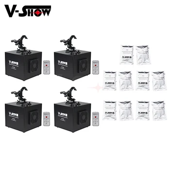 

4pcs 400w Fall Cold Spark Firework Machine With 10 Bags Powder For Wedding Celebration Dmx Remote Control Wedding Machine