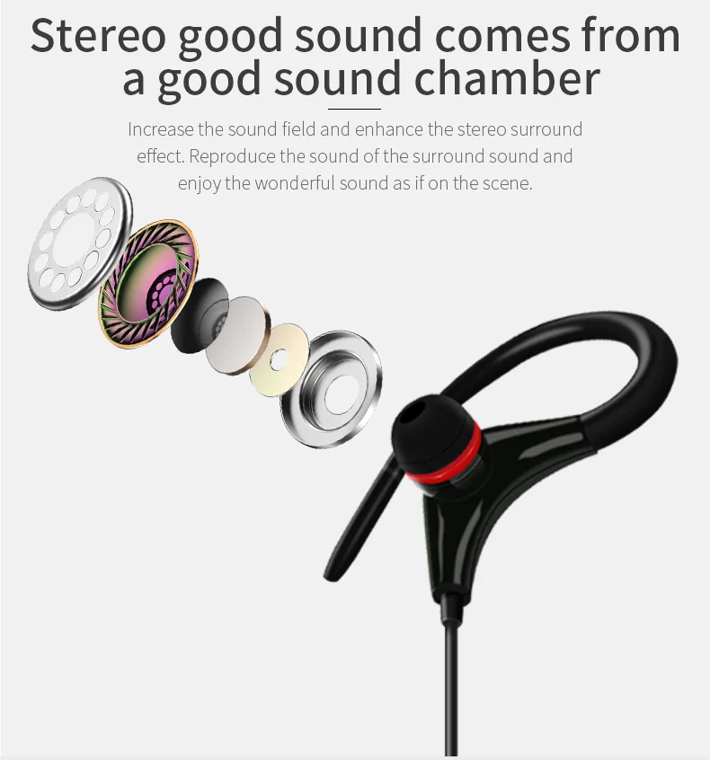 Спортивные наушники бас стерео HIFI музыкальные наушники с микрофоном Проводная гарнитура для мобильных телефонов Xiaomi IOS Android