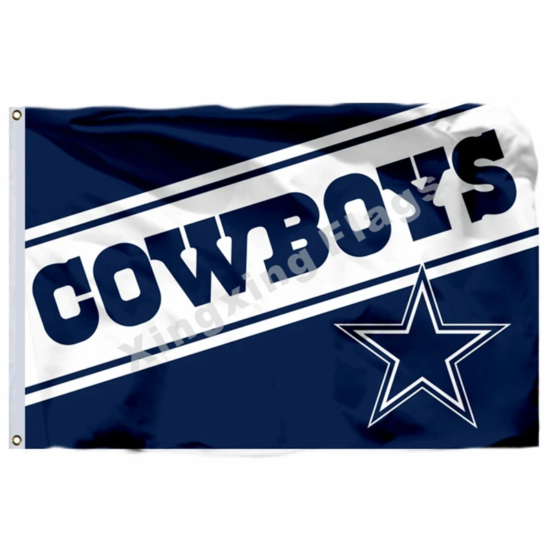 C6 Dallas ковбои флаг 3ft x 5ft полиэстер баннер летающие Размеры № 4 90X150 см Изготовленный На Заказ Флаг - Цвет: C6