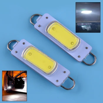

beler Metal 2 pcs 44mm Metal Car Interior Loop Festoon LED COB Light Bulb 560 570 576 212-2 Fit For Chrysler Dodge