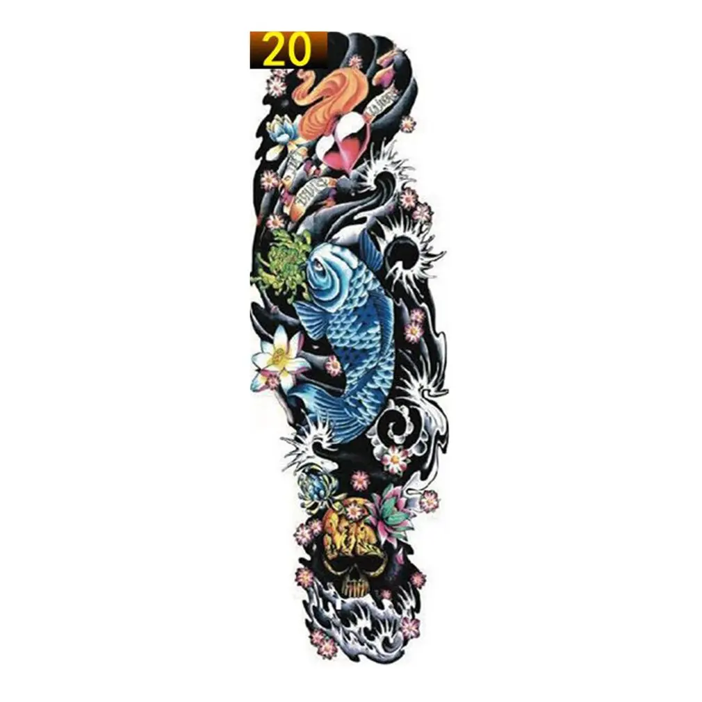 Горячее предложение 1 шт. полный цветок стикер для татуировки водонепроницаемый