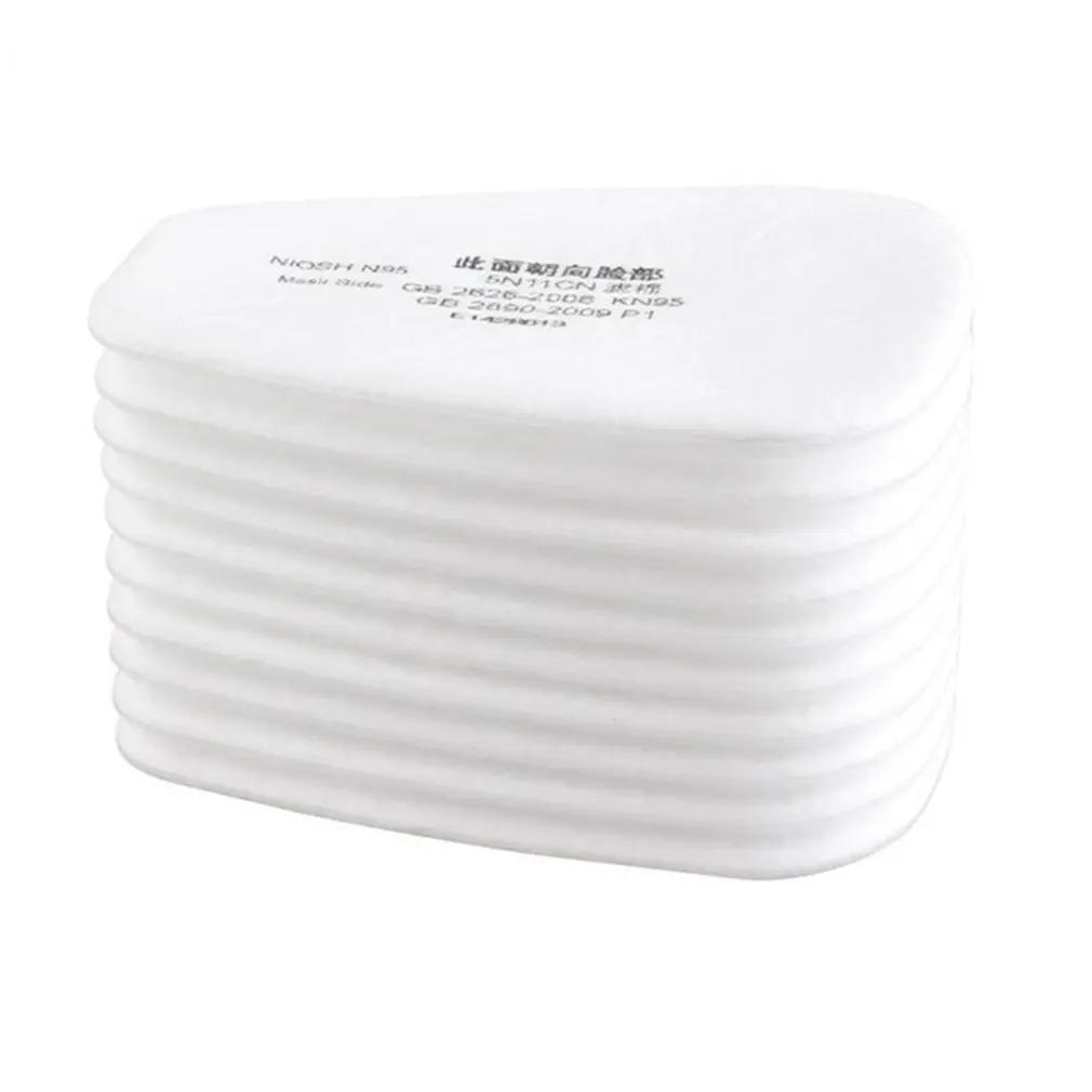 

10 pieces / set of 5N11 filter cotton filter 501 replaceable filter for 6200/7502/6800 / dust mask chemical protection anti-fog