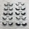 Wholesale 30 pairs Fluffy Eyelashes 5D Mink Lashes wholesale bulk Dramatic Lashes 50 styles cruelty free mink lashes 5