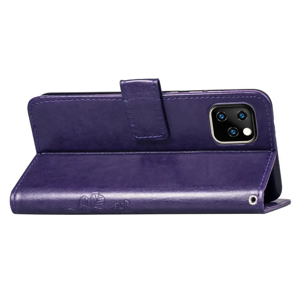 Чехол с клевером для iPhone X XR XS Max 7 8 6 6S Plus 5 5S SE 4 4S кожаный флип-чехол для iPhone 11 Pro 11Pro Max X XR XS Max
