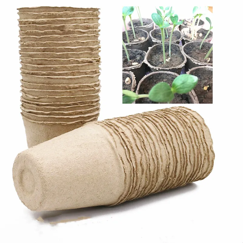 Paper Pot Plant Seedling Bag Trays Vegetable Seed Planting Flower Eco Friendly Biodegradable