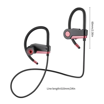 

Wireless Bluetooth C6 ear-hook headphones subwoofer headphones sweat-proof waterproof headphones running headphones for xiaomi3