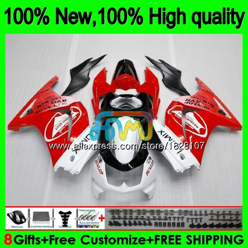 Корпус для KAWASAKI ZX-250R EX-250 EX250 ZX 250R 2BS. 42 красный белый EX 250 ZX250R 08 09 10 11 12 2008 2009 2010 2011 2012 обтекатель