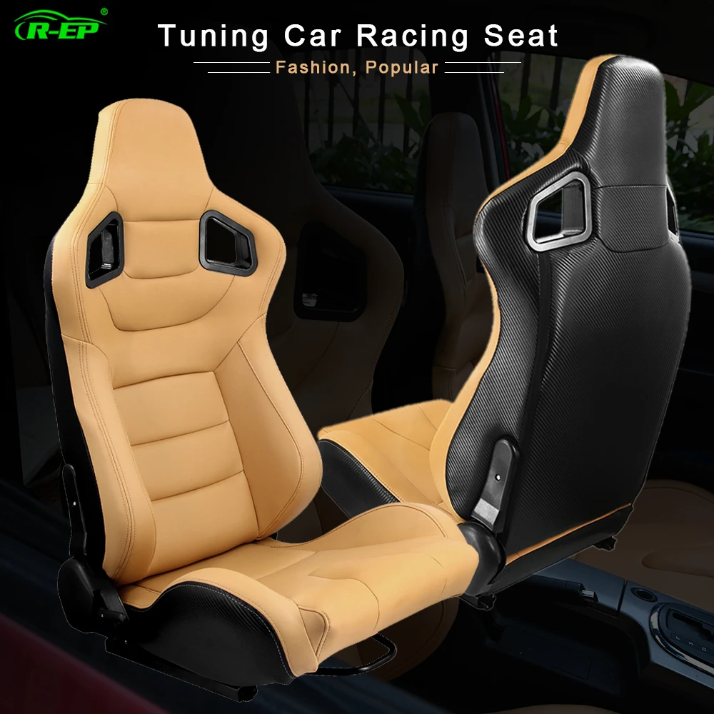 R EP 2 Stuks Tuning Car Racing Seat Universele Voor Sport Auto Simulator Kuipstoelen  Verstelbare Geel Pvc Lederen 1 Paar XH 1041 YL|Seats, Benches \u0026  Accessoires| - AliExpress