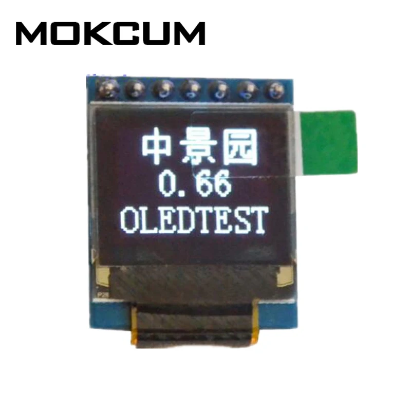 Белый 0,66 дюймовый OLED дисплей модуль 64x48 0,6" ЖК-экран SPI для Arduino AVR STM32