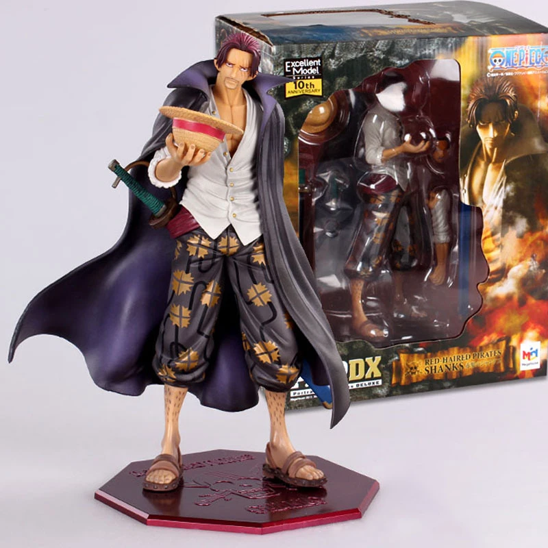 

One Piece Anime Figure Red Hair Shanks New World Four Emperors Manga Statue PVC Action Figure Collectible Model Toys Doll Decor