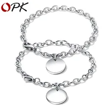 Фирменный браслет, Европейская и американская мода, Круглый, индивидуальный, титановая сталь, пара браслетов для мужчин и женщин, ювелирные изделия, аксессуары для любви