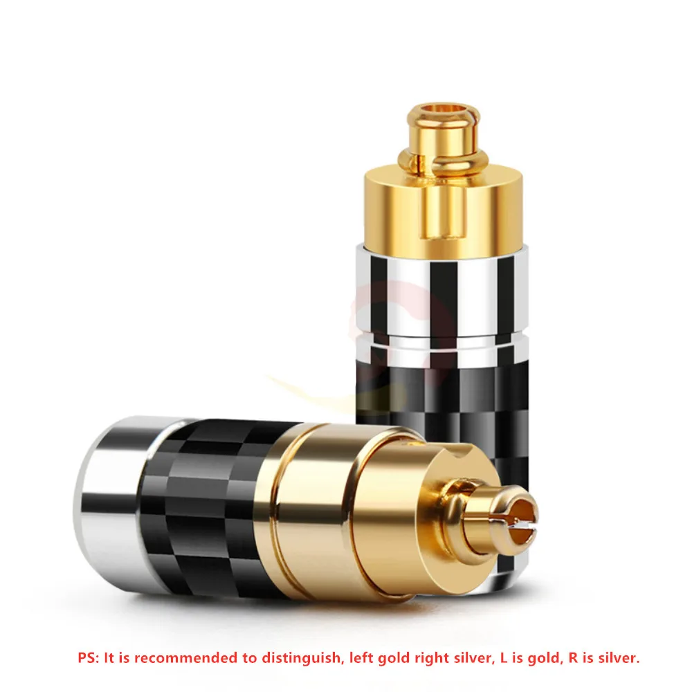 DIY Earphone Pins MMCX Audio Jack Gold Plated Adapter For DK 3001 UE900 SE535 SE215 W10 HIFI Headphone Plug Wire Connector