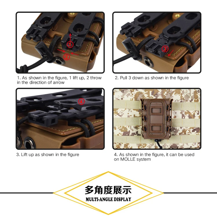 Outdoor Tactical Cartridge Case Wearable Belt Accessory Box Large Capacity Multifunction Sport Hunting Accessories