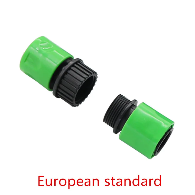 European standard 3/" американский стандарт/Европейский стандарт женский/мужской резьбой быстрый разъем садовое орошение соединительные фитинги 1 комплект - Цвет: European standard