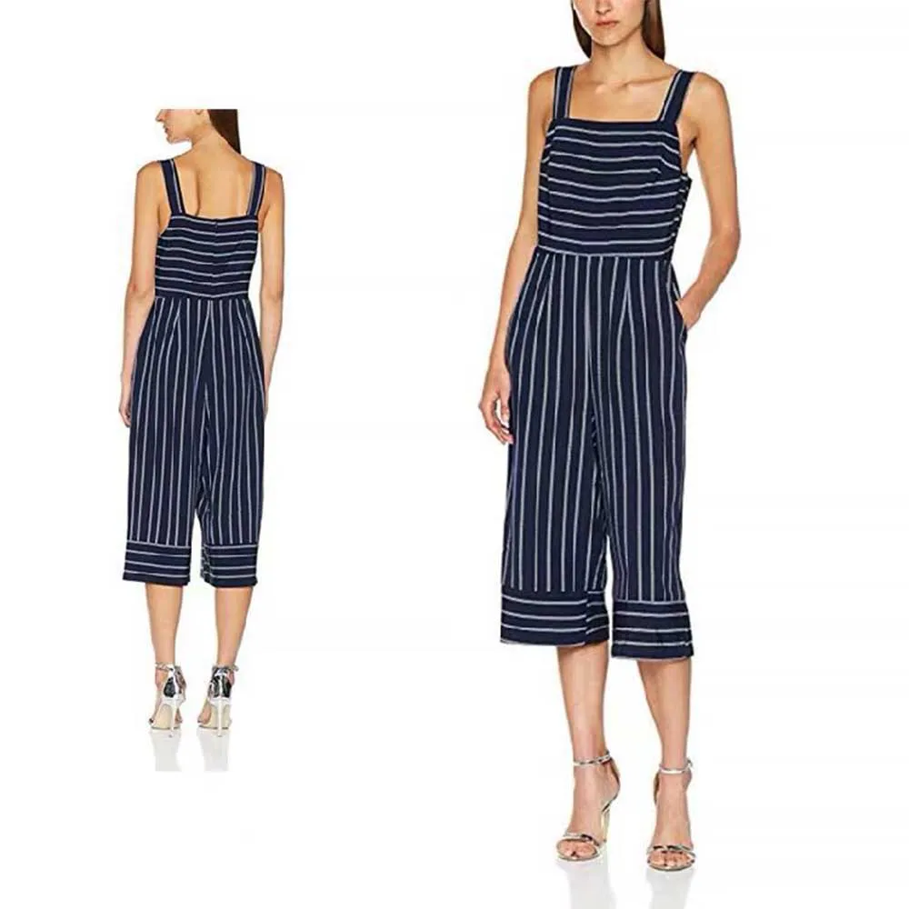 2019 летние женские праздничные повседневные Комбинезоны без рукавов модные