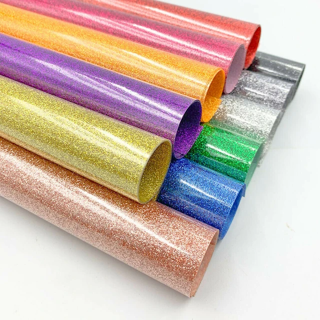 High Korea Quality Glitter Htv Vinyl Bundle for Clothing PU PVC