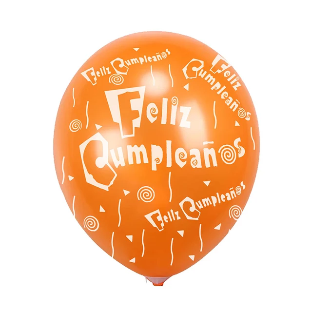 20pcs Spanish Happy Birthday Balloons 12 Inch Helium Latex Ballon Birthday  Party Decorations Kids Toys Baby Shower Globos