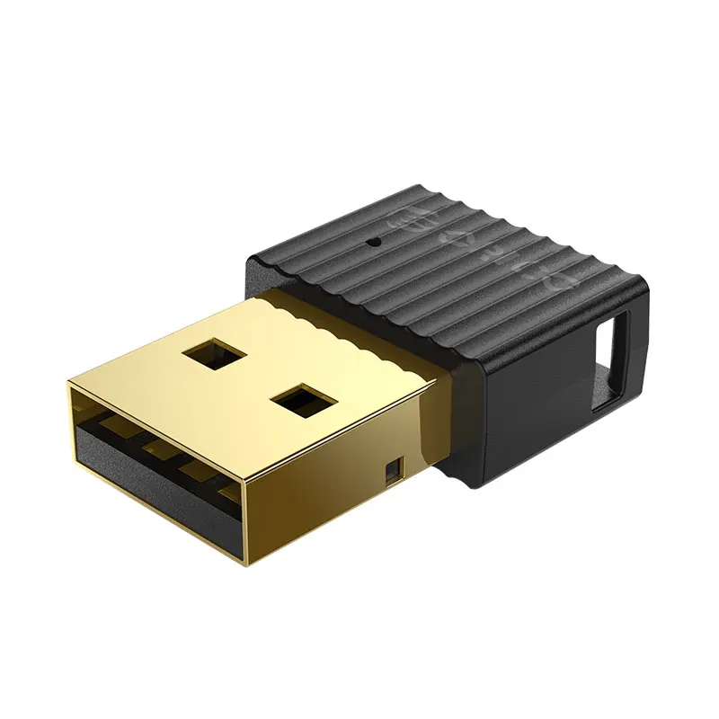 ORICO Mini USB Bluetooth 4,2 EDR беспроводной 2,4 ГГц передатчик Aux аудио Bluetooth адаптер с подвесной цепочкой для компьютера ПК - Цвет: Черный