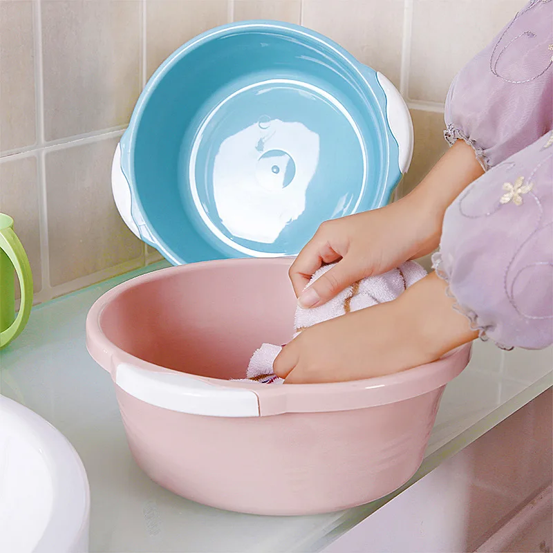 Medium And Small Thick Plastic Wash Basin Adult Plastic Laundry Basin Infant Wash Basin Small Bason Plastic Basin