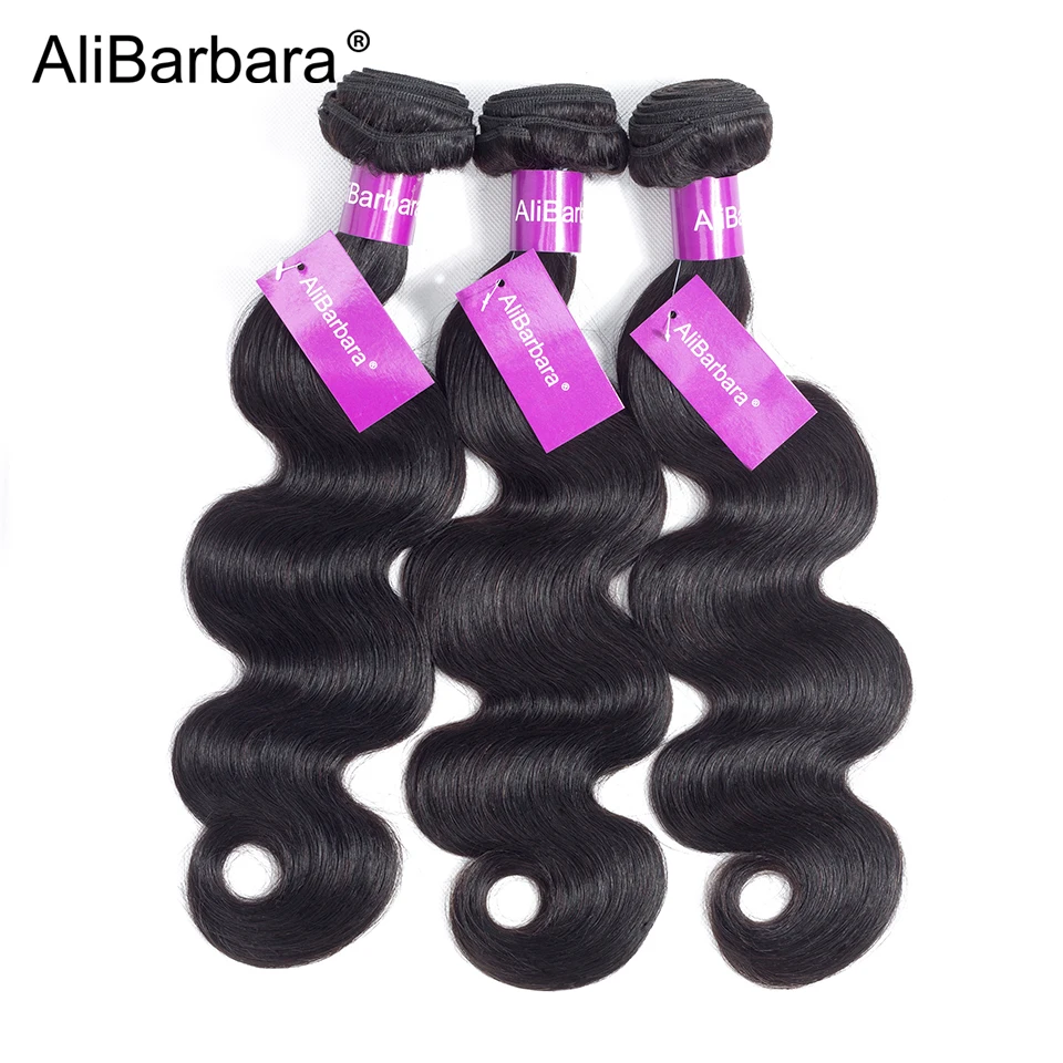 Brazilian Body Wave Hair Weave Bundles AliBarbara Hair Natural Color 100% Human Hair weave 1/3/4 Piece 8-28\ Brazilian Body Wave Hair Weave Bundles AliBarbara Hair Natural Color 100% Human Hair weave 1/3/4 Piece 8-28\