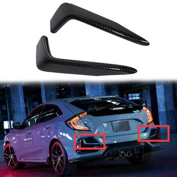 

for Honda Civic Hatchback 2019-2020 Car Carbon Fiber Rear Fog Light Lamp Cover Trim Molding Bezel Garnish Stickers