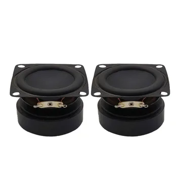 

SOTAMIA 2Pcs 2 Inch Portable Audio Sound Music Speakers Units 4 Ohm 10W DIY Bluetooth Amplifier Speaker Rubber Side Loudspeaker