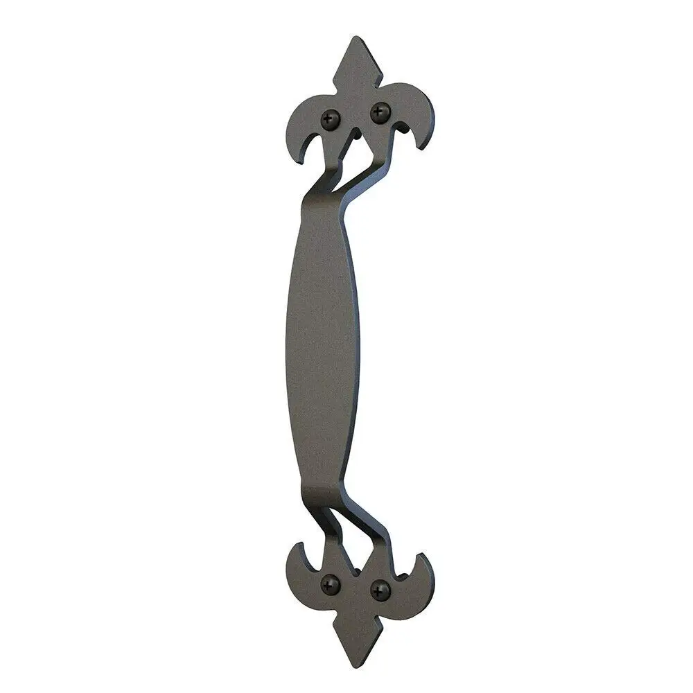 

10-7/8in Side Mount Pull Handle for Sliding Barn Door Matte Black Nordic Style