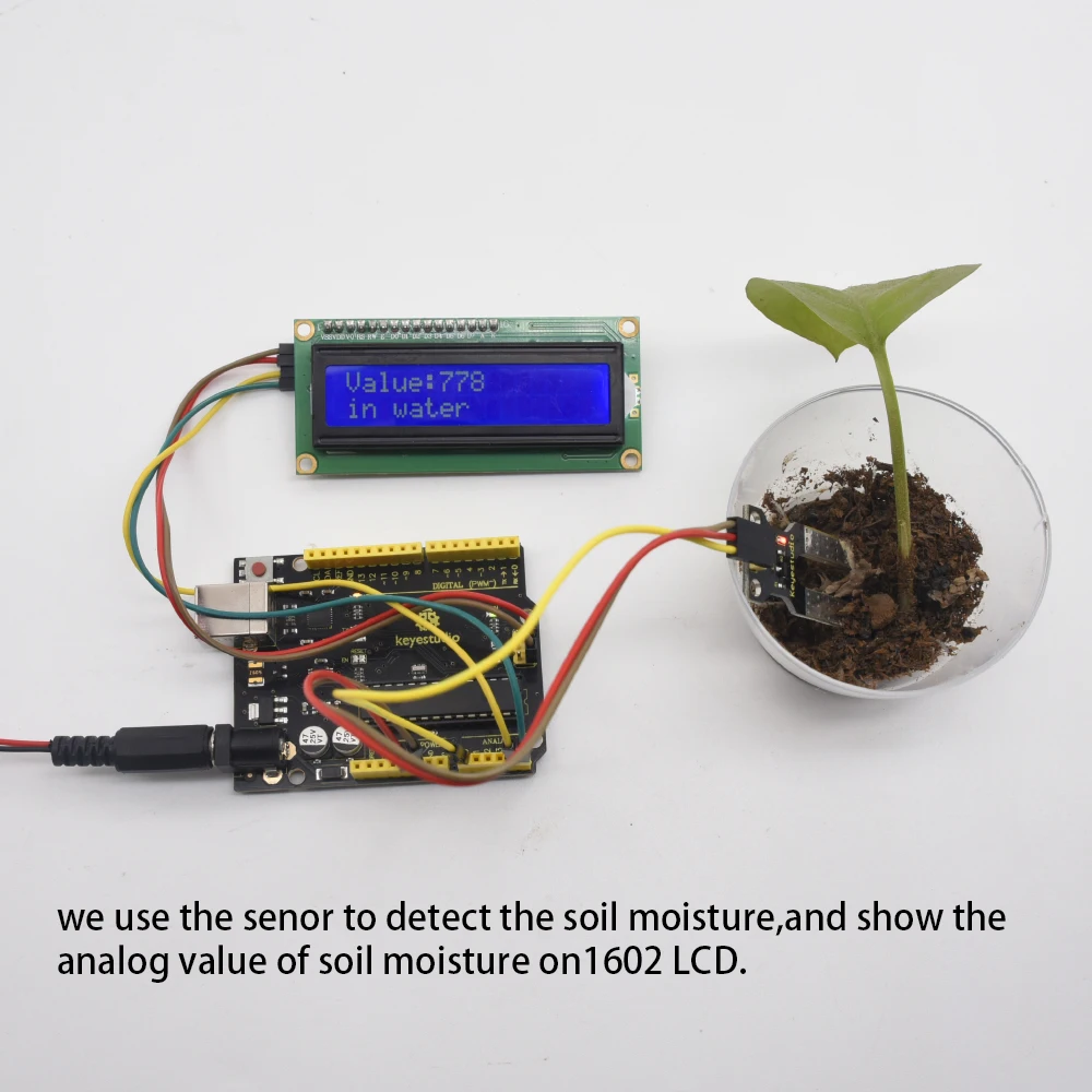 Бесплатная доставка! Датчик влажности почвы Keyestudio для Arduino|sensors for arduino|sensor sensorsensor