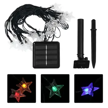 

1 Set Solar Star String Light Waterproof LED String Light Courtyard Lamp