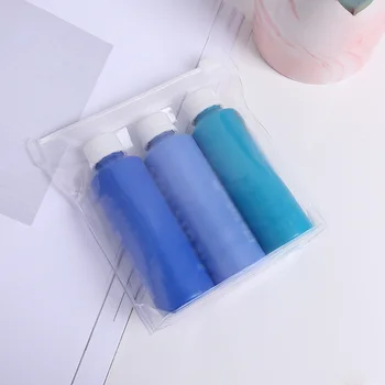

10 PCS Women Cosmetic Bag Waterproof Transparent EVA Travel Makeup Clear Storage Bag Anti Static Toiletries And Carry-on Bags