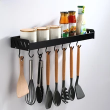 Космическая алюминиевая кухонная вешалка для ванной комнаты крючок черный вкус вешалка для ванной комнаты