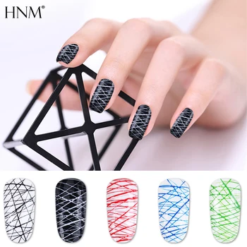 

HNM Spider Silk Gel Nail Polish Soak Off Primer UV LED Stamping Varnish Lucky Lacquer Semi Permanent Paint Gellak