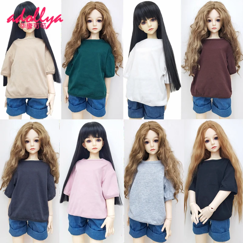 T-shirt Cotton Half Sleeve Handmade SD BJD Doll Accessories Clothes for 1/3 1/4 1/6 BJD Dolls barbie doll clothes doll clothes accessories doll clothes doll accessories