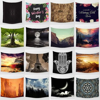 

Hot sale large different styles large wall hanging tapestry home decoration wall tapestry tapiz pared L 200*150cm M 150*130cm