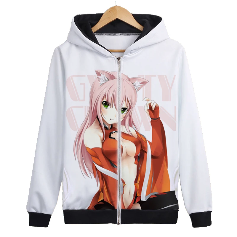 as the picture Аниме GuiltyCrown игра косплей костюм с капюшоном цифровая печать зима карнавал Хэллоуин школьная форма - Цвет: as the picture