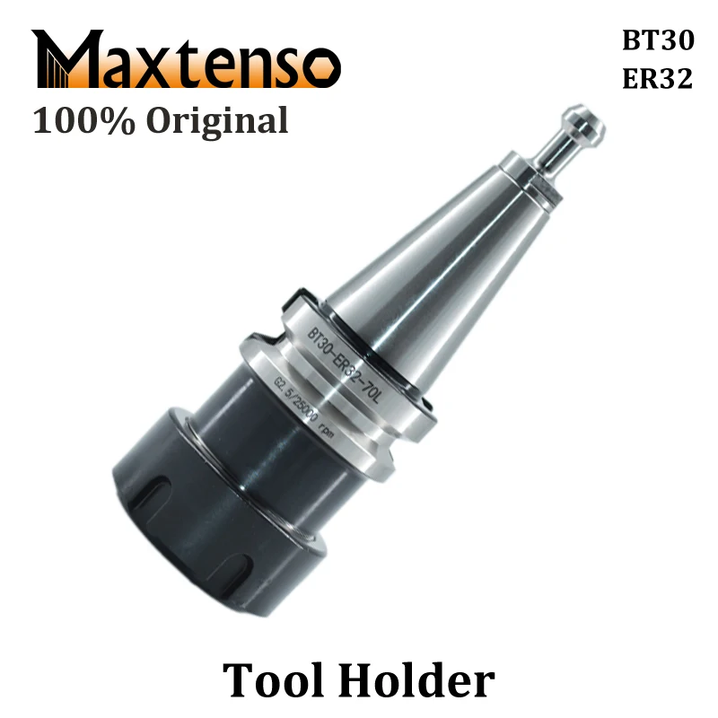 

MAXTENSO CNC Milling Machine BT30 ER32 Collet Chuck Holder with High Precision Tool Shank for Spindle Water cooled Air Cooling