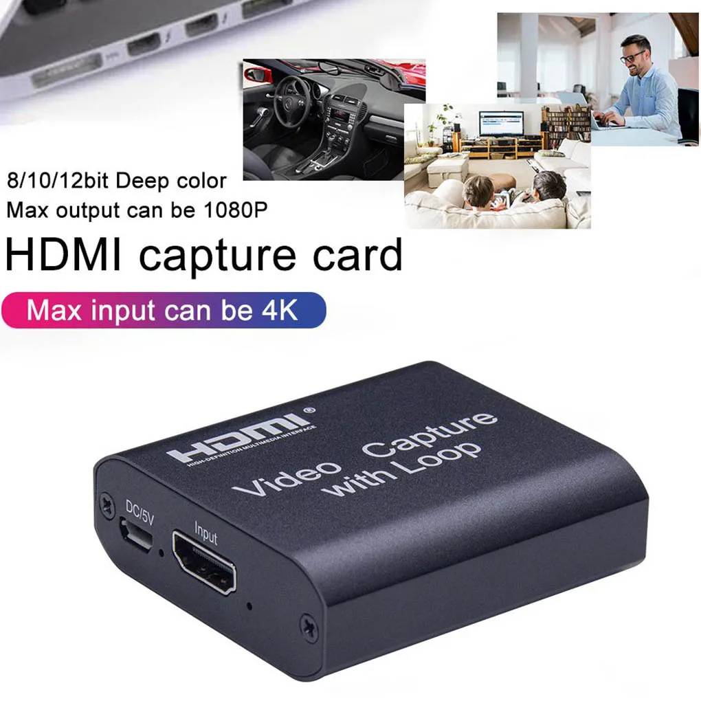 

USB 2.0 Capture Card Broadcast Live Stream Video Grabber Audio Video Capturing Device Video Recording Capture Card