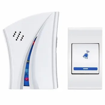 

White plastic Doorbell Bell Doorbell Electric Wireless Door 36 Melodies