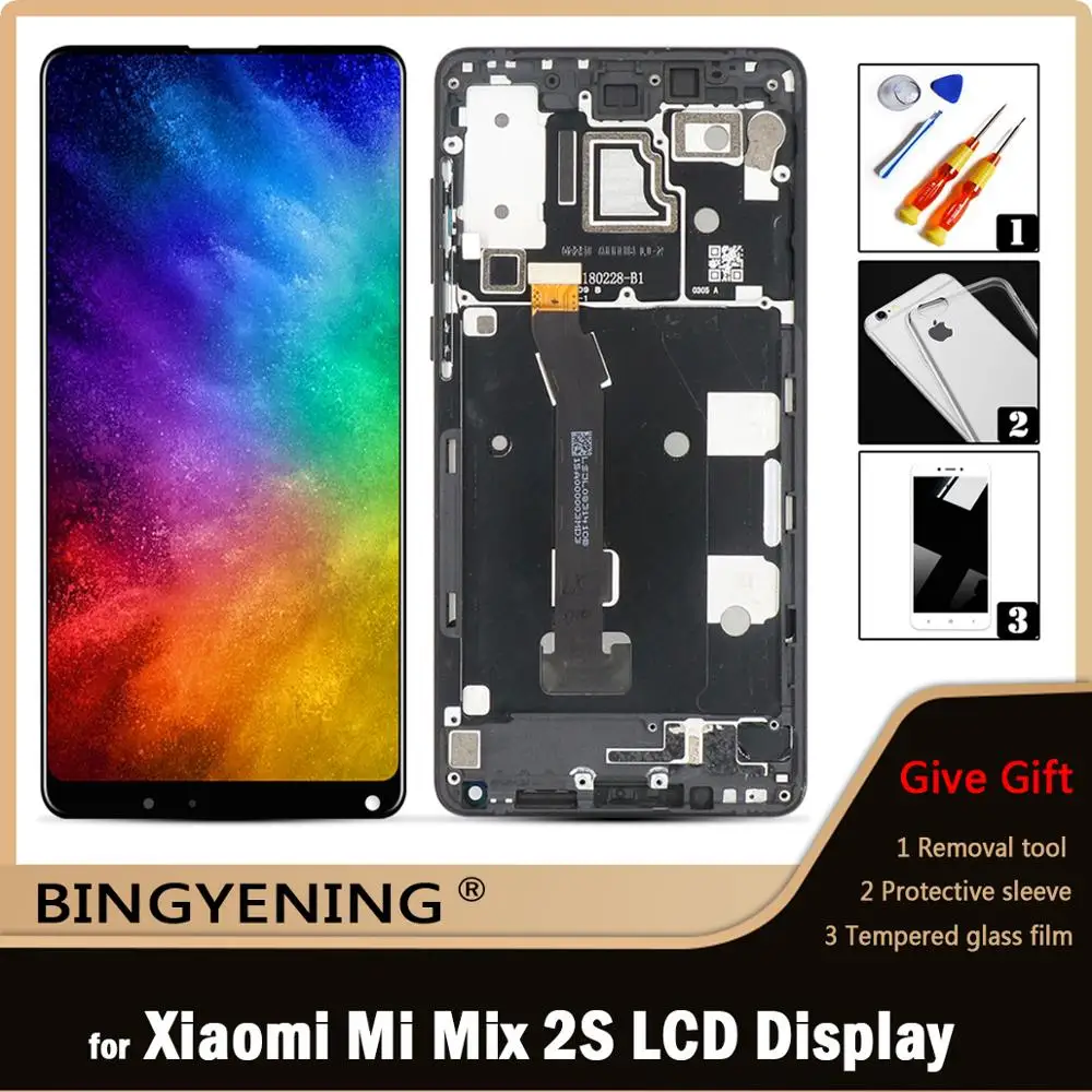Оригинальный Для Xiaomi Mi Mix 2S ЖК-экран сенсорный дигитайзер сборка для 5 99 дюймов Mix2S