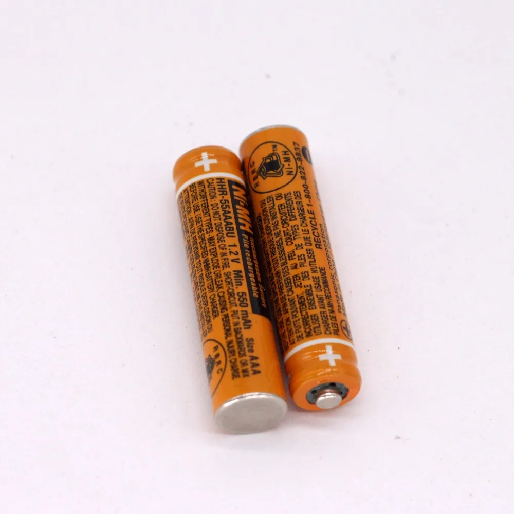 2 шт. AAA батарея для HHR 55AAABU беспроводной телефон Panasonic батареи 1 V 550mAh оригинальный