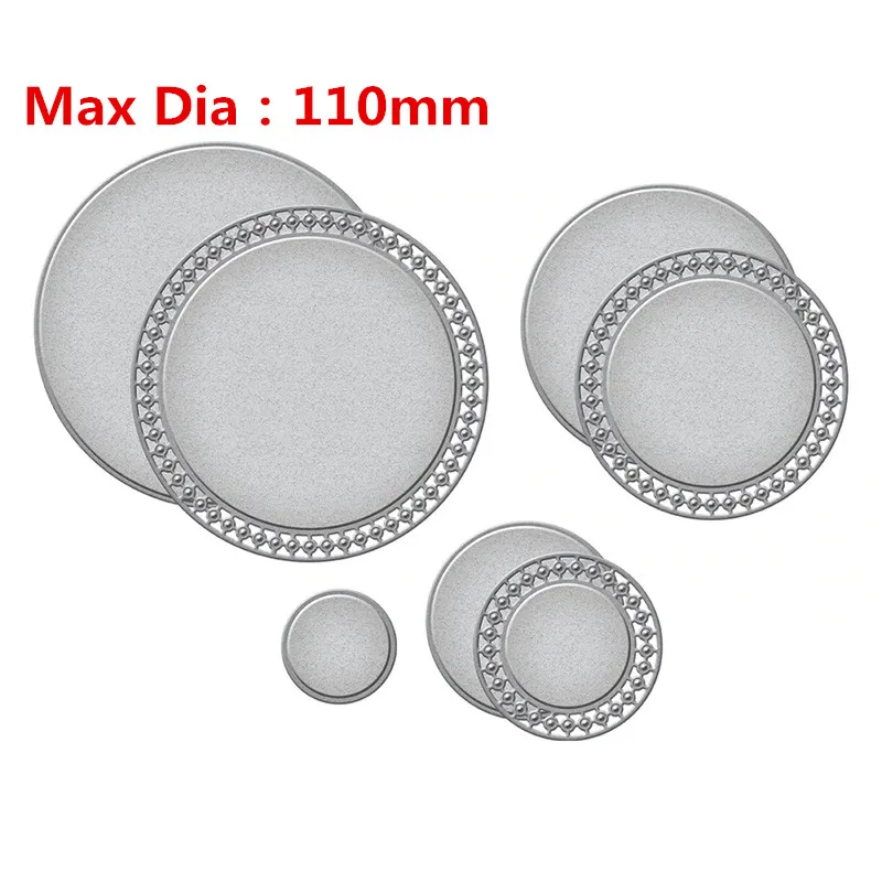 112x112mm Кружевная рамка для фона, трафареты для изготовления открыток, тиснение, бумажная карточка для рукоделия, скрапбукинг, новинка - Цвет: 112x112mm