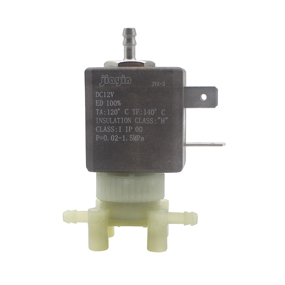 Jiayin JYZ 3F4 P N/C 2/3 Way DC 12V Cannula кофеварки Паровая вода двунаправленная катушка потока